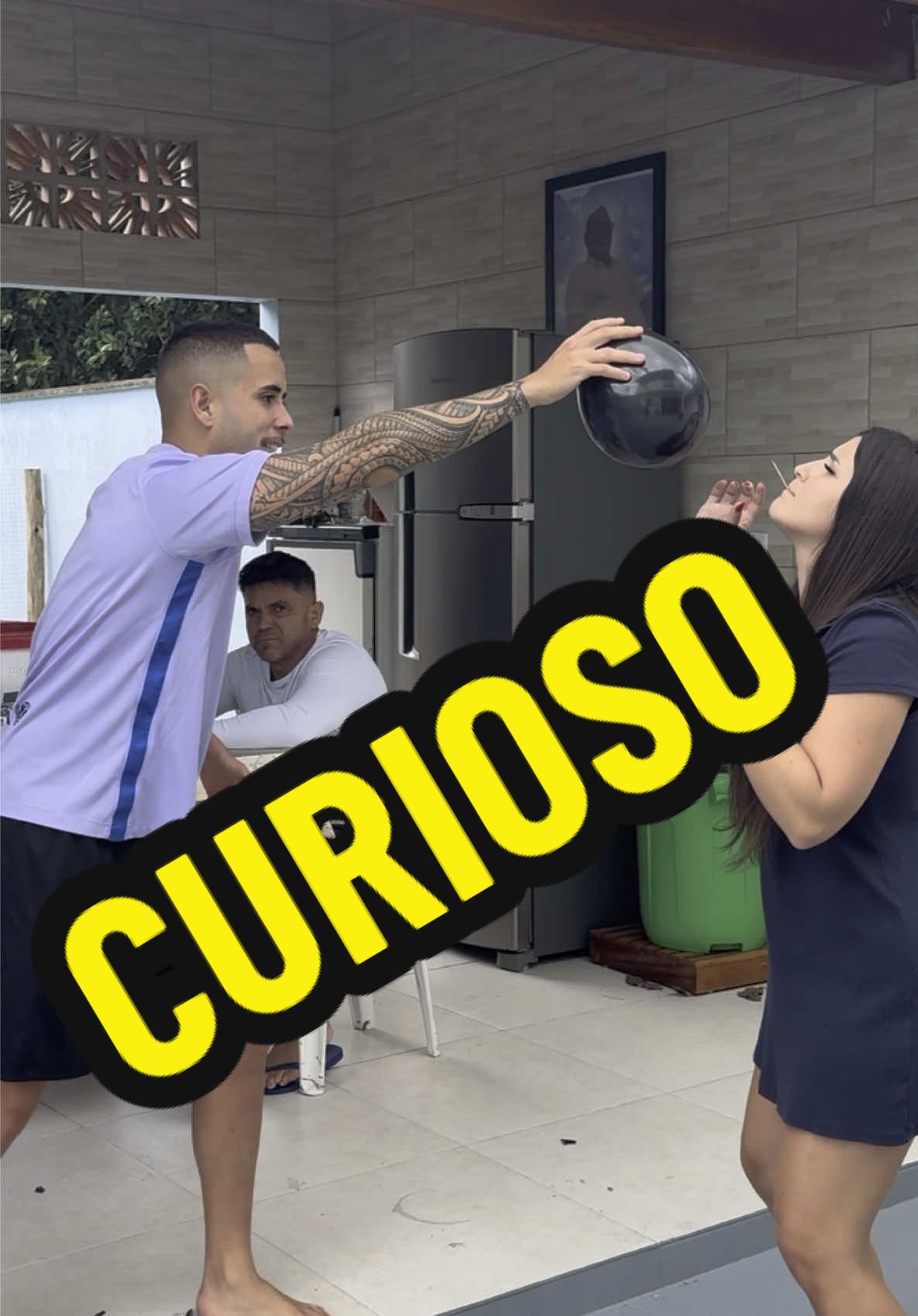 Ele não aguentou…