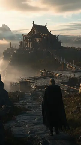 Asgard, the celestial stronghold of the Aesir gods in Norse mythology.  Nestled among the clouds, this divine realm boasts golden halls like Gladsheim, where Odin reigns, and the shimmering Bifröst bridge connecting to Midgard.  Uncover the epic tales of Thor’s might, Freya’s magic, and the eternal preparations for Ragnarök, all set against a backdrop of ethereal beauty and Viking splendor.  This video captures the essence of Asgard’s majesty, a cornerstone of Norse lore that continues to inspire awe.  #NorseMythology #Asgard #VikingHistory #MythicalRealms #AesirGods #Bifrost #vikings #timetravel #mythology