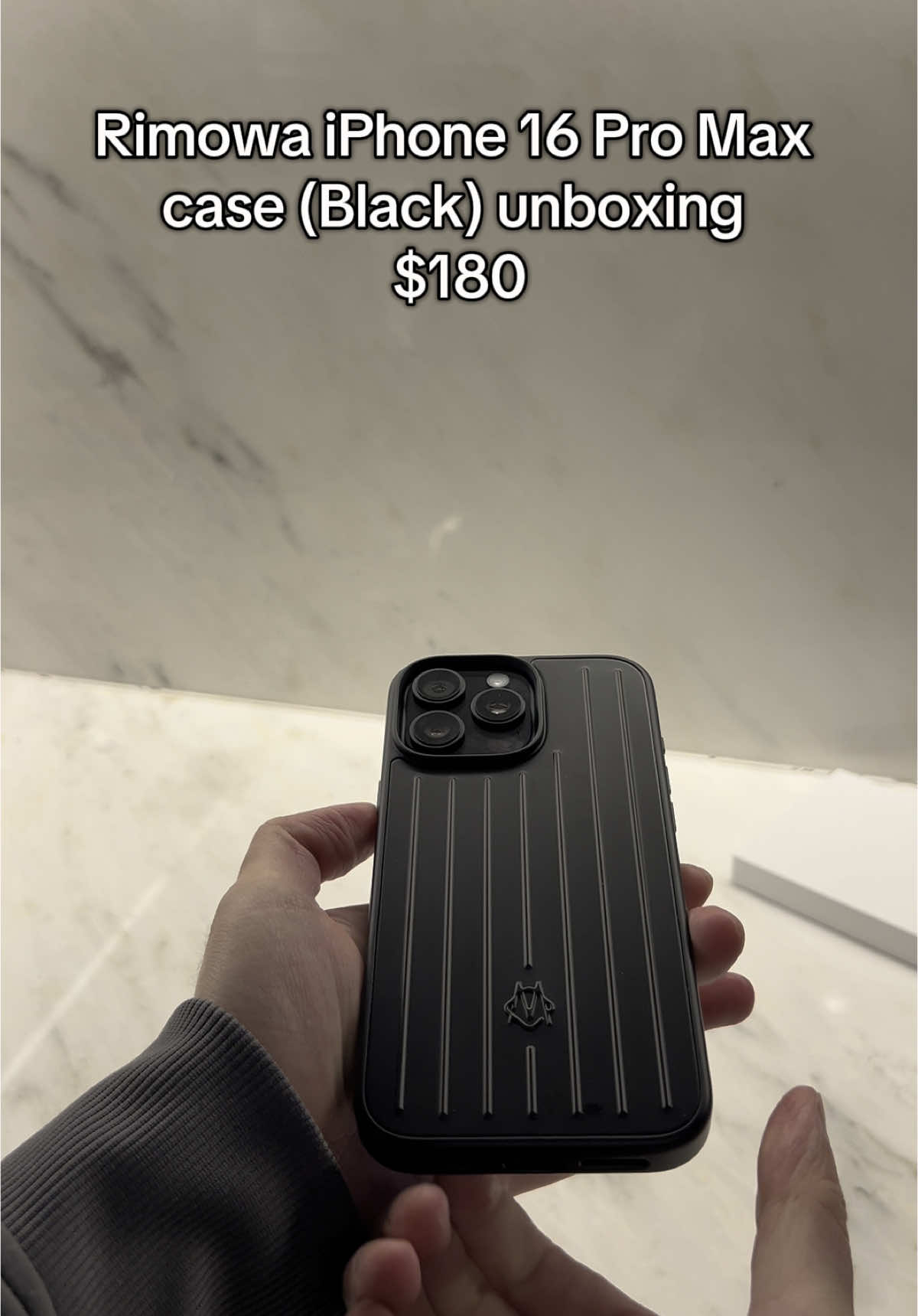 iPhone 16 pro max rimowa case black unboxing #iphone#iphone16promax#case#unbox#unboxing#rimowa#rimowaphonecase#black#luxuryproducts#techaccessories 