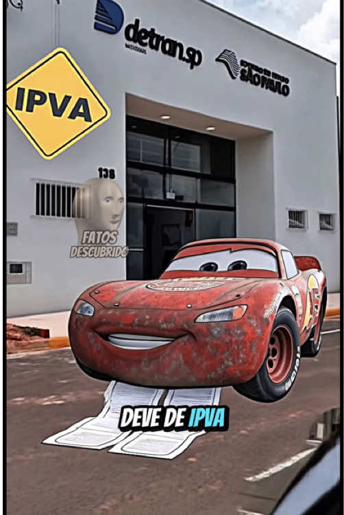 Não tá fácil pra ngm🥺 #carros #relampagomcqueen #mcqueen #ipva #detran #divida #pixar #fatosdescubrido