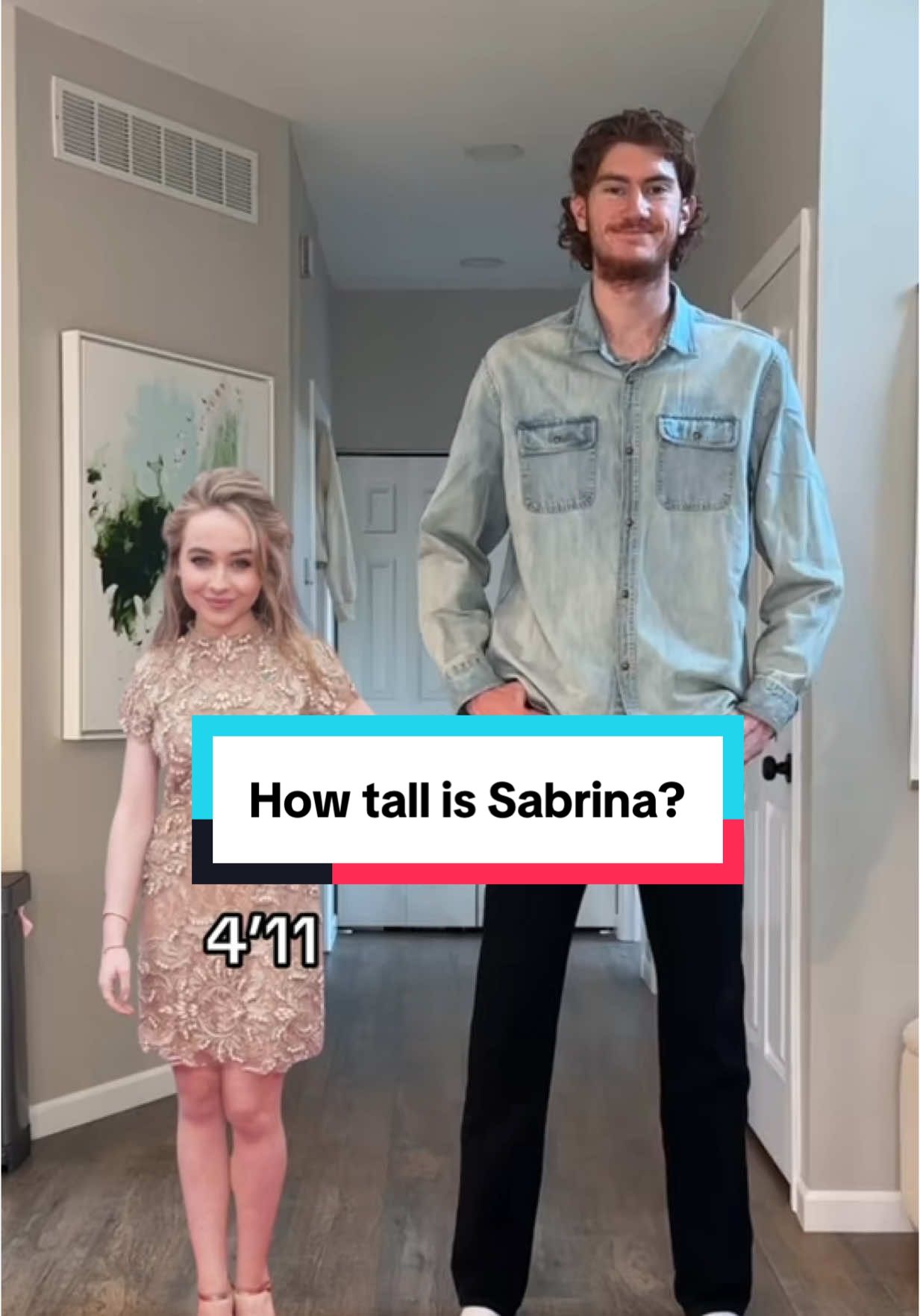How tall is Sabrina Carpenter #tall #short 