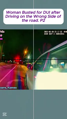 Woman Busted for DUI after Driving on the Wrong Side of the road #police #cops #dashcam #bodycam #woman #policeofficer