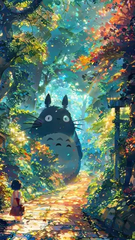 Live wallpaper 4k Meu amigo Totoro. (link download nos comentários) #creatorsearchinsights #fotoanimada  #studioghibli #meuamigototoro #hayaomiyazaki #serene #livewallpaper #4k 