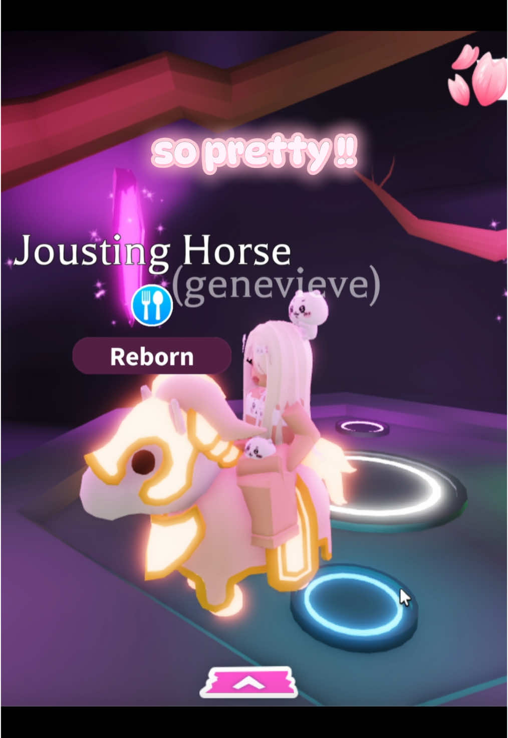 finally making a neon jousting horse!! it’s my favorite neon of all time; she’s so pretty !! #adoptme #adoptmeroblox #adoptmefyp #adoptmeneon #adoptmepets 
