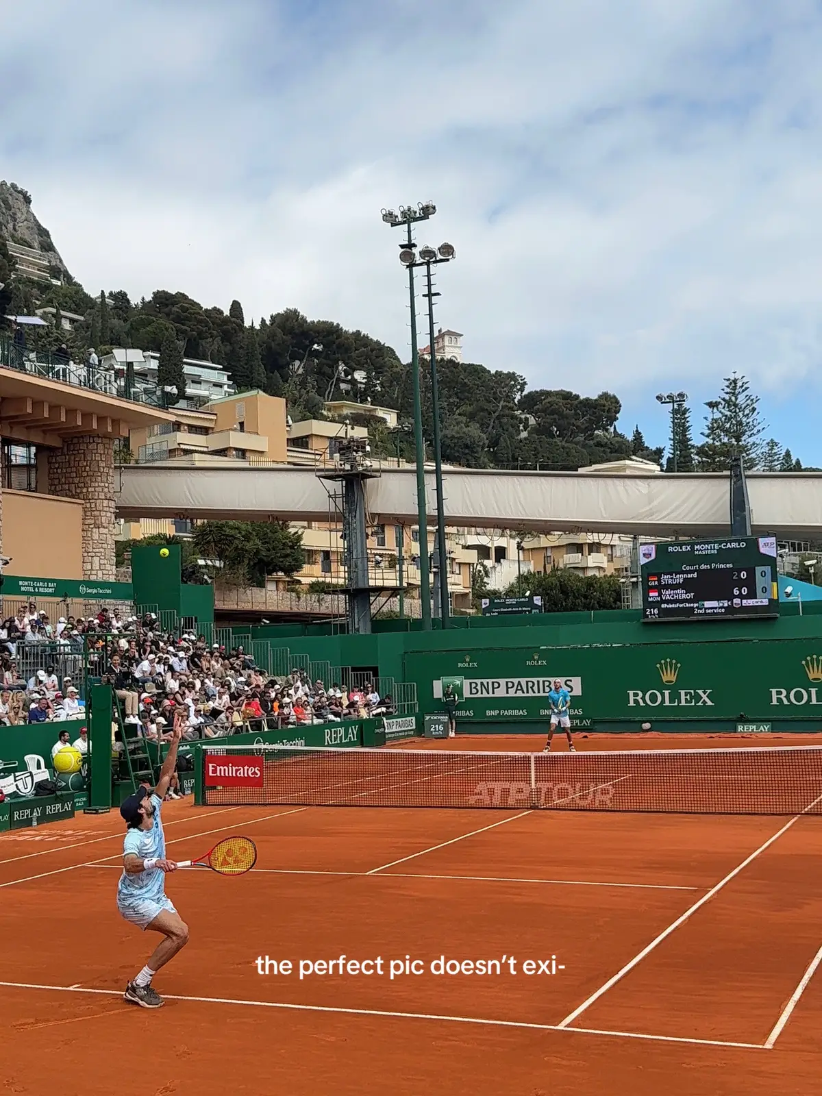 Dare I say picture perfect and a win #tennis #fyp #monaco #rolexmastersmontecarlo #Relationship 