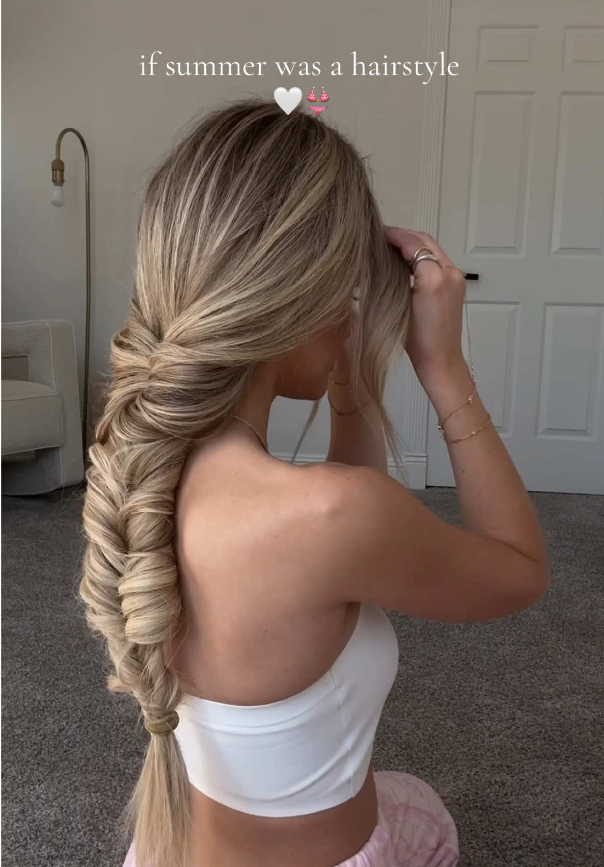 fishtail hack!!  #hairstyle #hairtutorial #hairstyles #fishtailbraid 