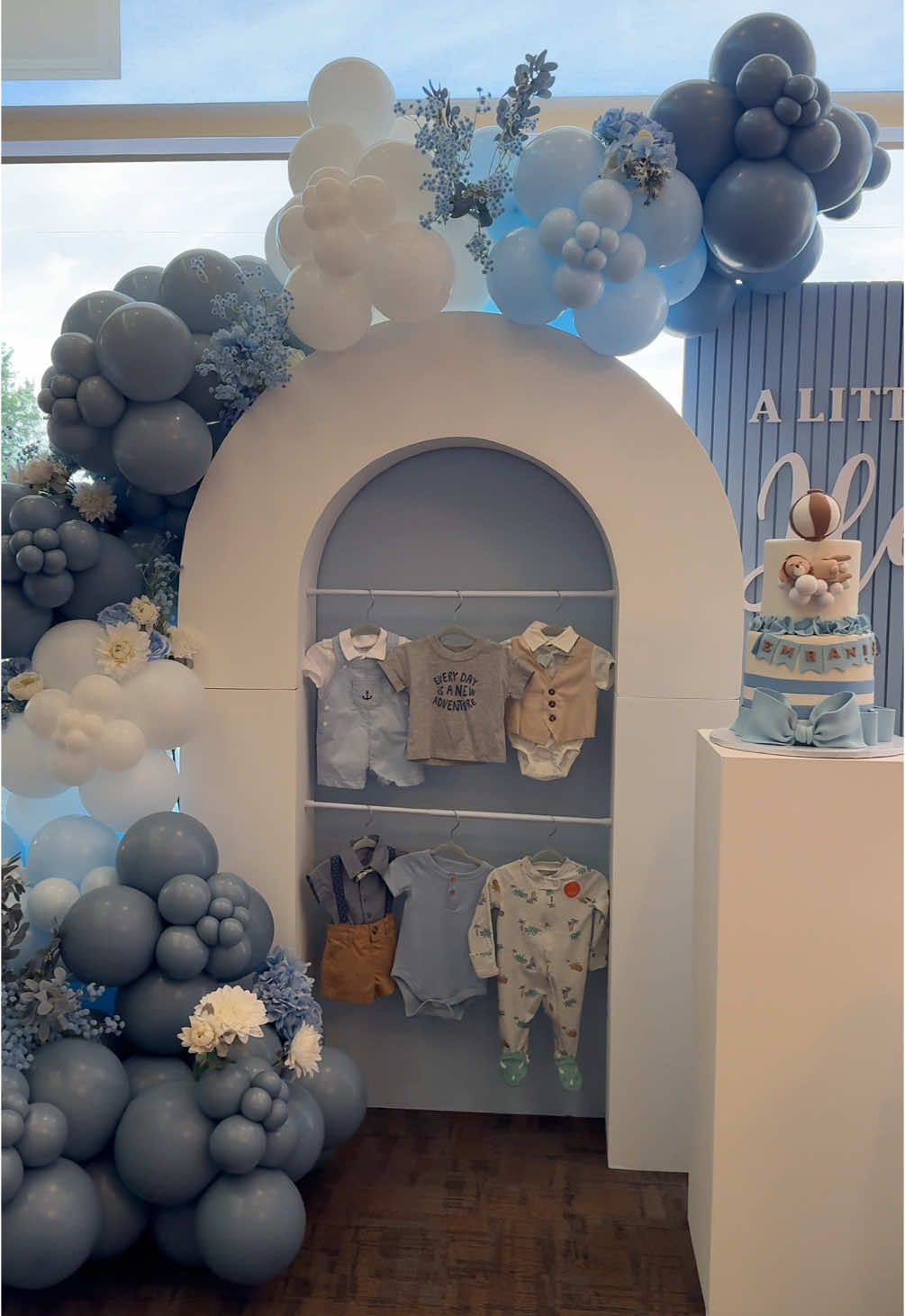 A little piece of heaven🌤️✨💙 #babyshower  #babyboy #littlepieceofheaven #boymom #cielitolindo #wecanbearlywait #babytok 