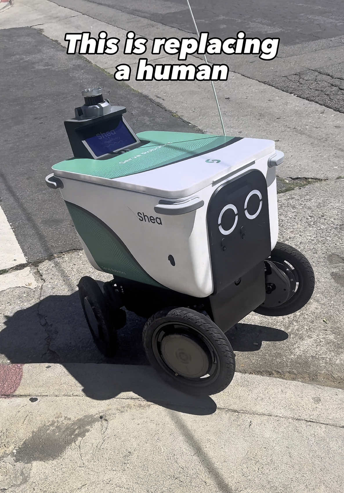 Shea is a good delivery robot with artificial unintelligence