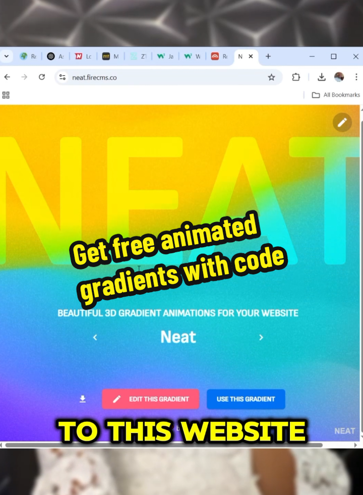Get free animated gradients with code. How to code animated gradients. Html web design web design hack web development website web designer vs web developer result web developer uk development coding CSS JavaScript Nodejs Java Python Sql C++ C# Ruby Go Perl #coding #webdevelopment #html #python #javascript #java #sql #ruby #perl #animation #cssanimation 
