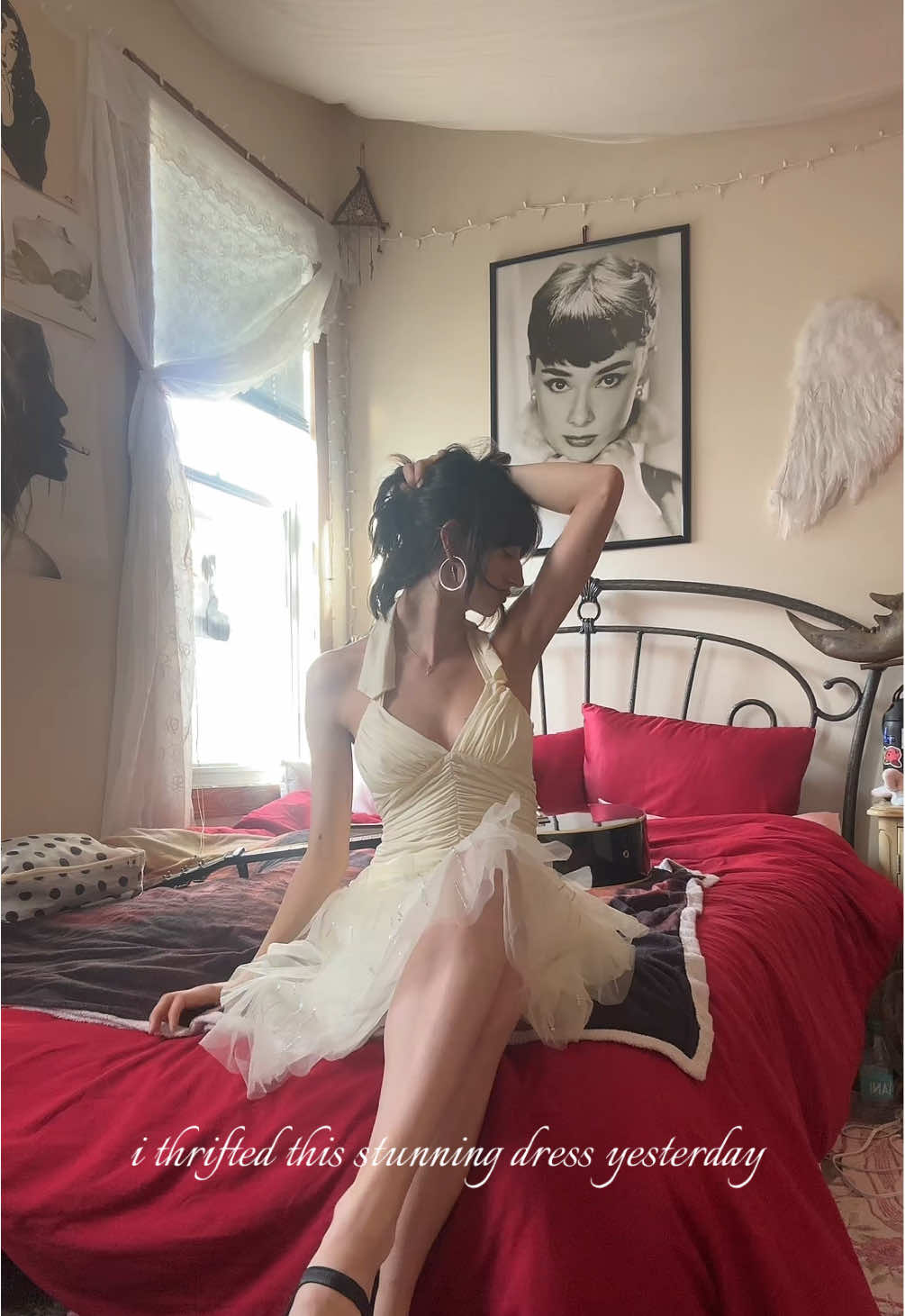 MY NEW FAIRY DRESS THAT I THRIFTED YESTERDAY 🧚‍♀️ #thrifted #fairy #whimsy #whimsygoth #foryoupage #ootdinspo 