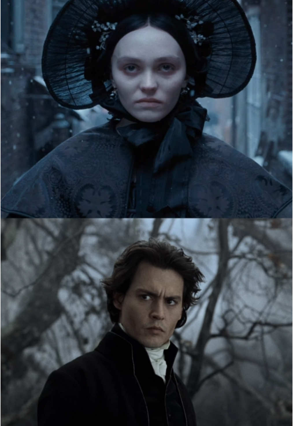 Like Father like Daughter #JohnnyDepp and Daughter #LilyRoseDepp comparison from #SleepyHollow to #Nosferatu  🎬 - Sleepy Hollow (1999) 🎬 - Nosferatu (2024) Want to watch Sleepy Hollow or Nosferatu? Stream them with a FREE 30 Day Amazon Prime trial! Link in bio!🍿 Tags:🏷️ #cinevies #movie #reels #explore #moviescene 