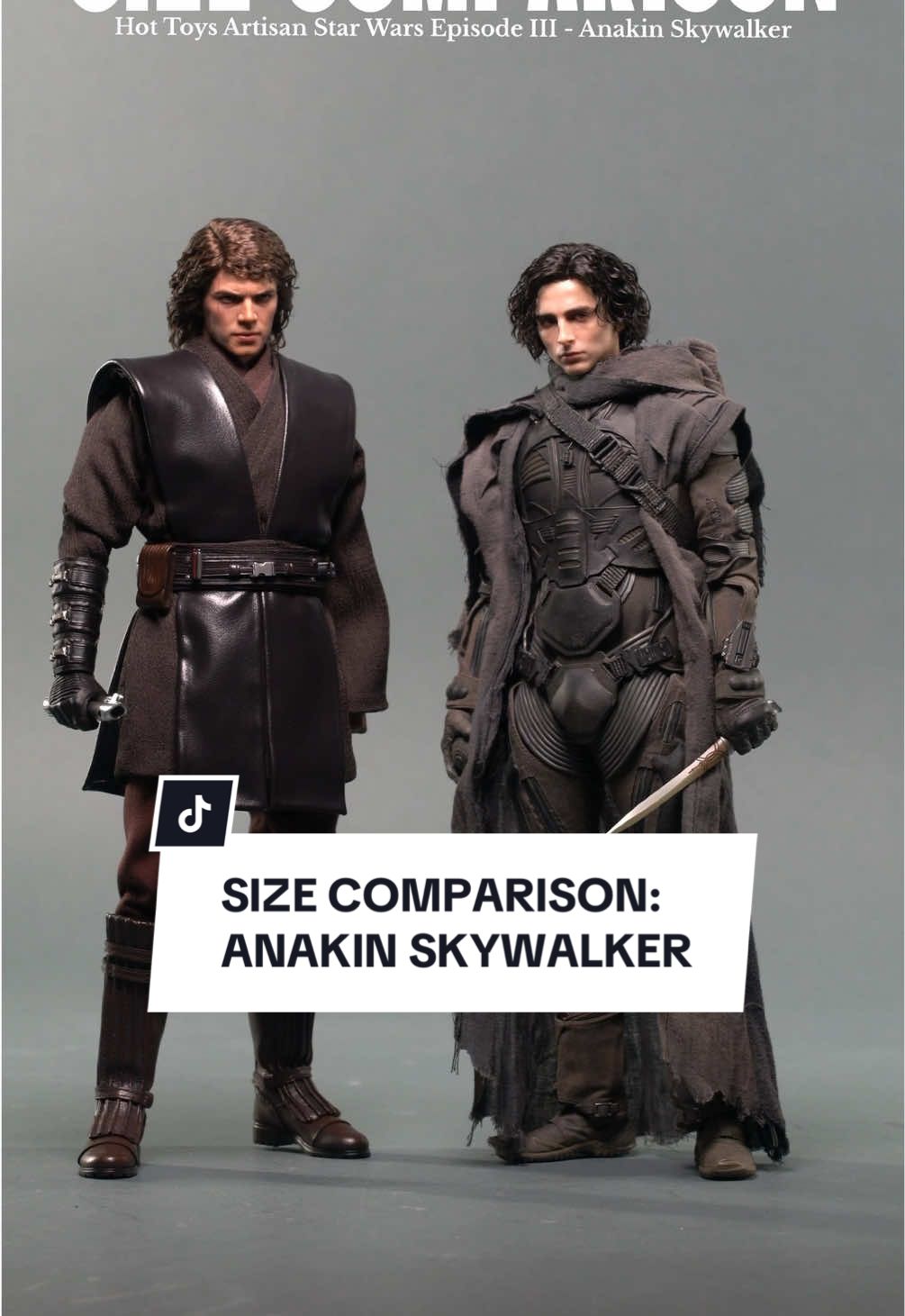 Size Comparison: Hot Toys Artisan Star Wars Episode III Revenge of the Sith - Anakin Skywalker  . #hottoyscollectibles #toycollector #toycommunity #figtok #anakinskywalker #starwars #starwarsrevengeofthesith #revengeofthesith #starwarsprequels #jedi #darthvader #sizecomparison #compare #ahsokatano 