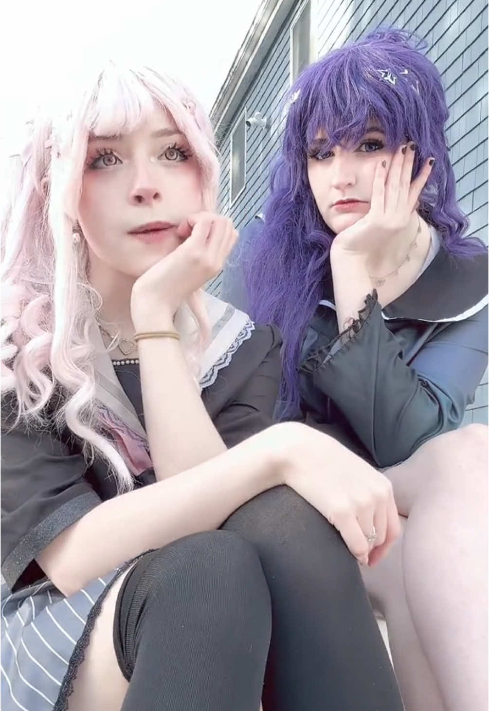 This is me and bff frfr @✞ B/Ava ✞ #mizumafu #mizukiakiyamacosplay #mafuyuasahinacosplay #pjsk #pjskcosplay #projectsekai 