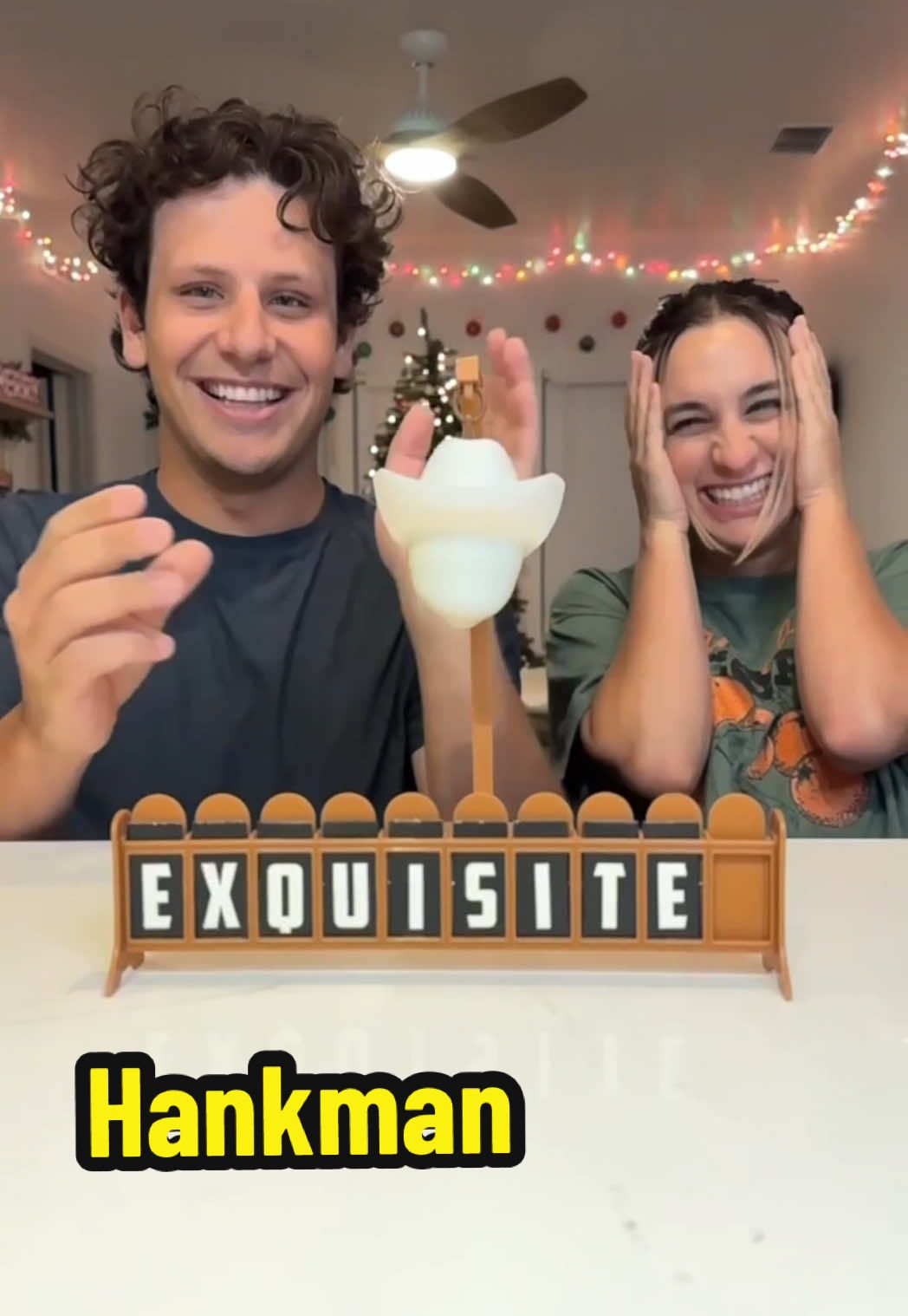 The words are officially getting TOUGH…👀🫨🤷🏻‍♂️ #hangman #boardgametok #hankman Check out my IG for more! #metapartner 