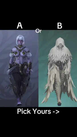 Elige que armadura te gusta más comentando A o B. #CapCut #mhwildsfashion #mhwilds #fashion 