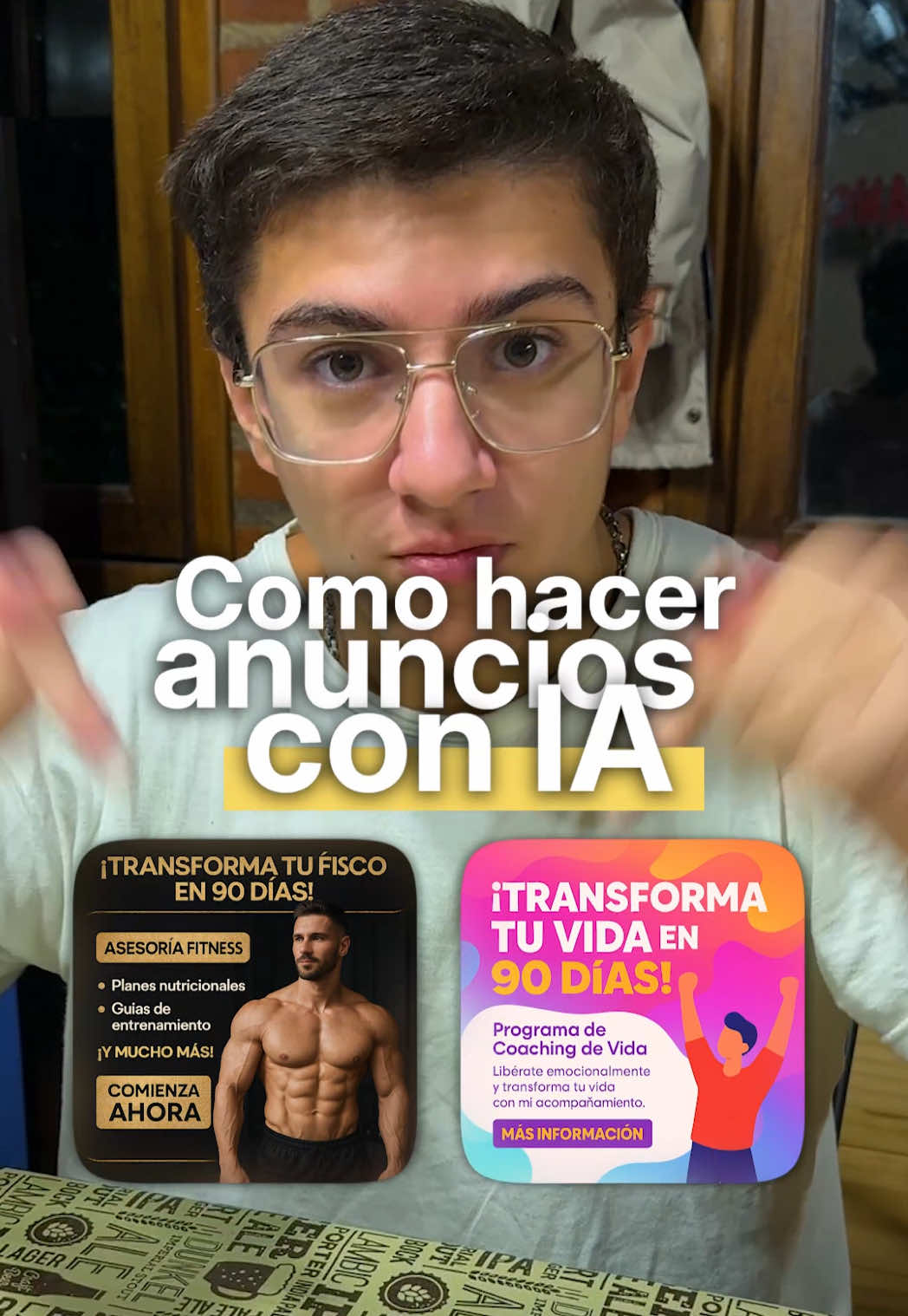 Muchos creen que hacer anuncios lleva horas y que necesitás un diseñador… Pero hoy te muestro cómo podés tener un anuncio listo en menos de 30 segundos. Solo necesitás usar ChatGPT. Con el nuevo modelo, la generación de imágenes mejoró muchísimo. Ahora podés pedirle exactamente lo que querés y te lo entrega sin errores. Le vas a pedir lo siguiente: 