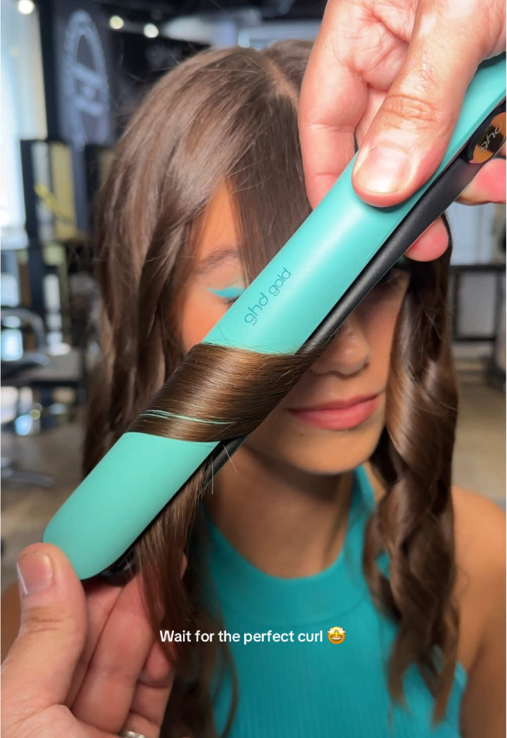 When the colour of the hair straightener is as perfect as the curl 🪐🚀✨  Shop our new linited-edition Futurescape collection. 🩵 #ghdhair #ghd #hairtok #hairtiktok #hairinspo #girly #girlyaesthetic #shinyhair #fyp #fypage #creatorsearchinsights #hairstraightener #curls #limitededition #girlythings #girlygirl #girlytok #hairinspiration #curlyhair #perfectcurls 