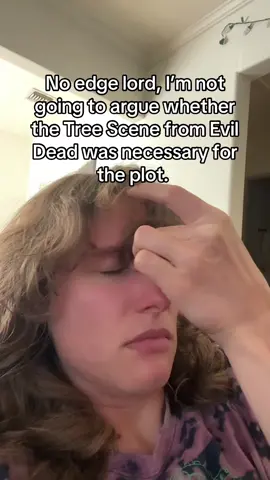 Even Sam Raimi cringes at that scene too. Yall are just weird. #fyp #filmtok #theevildead #reanimator 