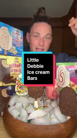 Little Debbie Ice Cream Bars 🍦 #littledebbie #icecream #Foodie #mukbang #asmr #fyp 