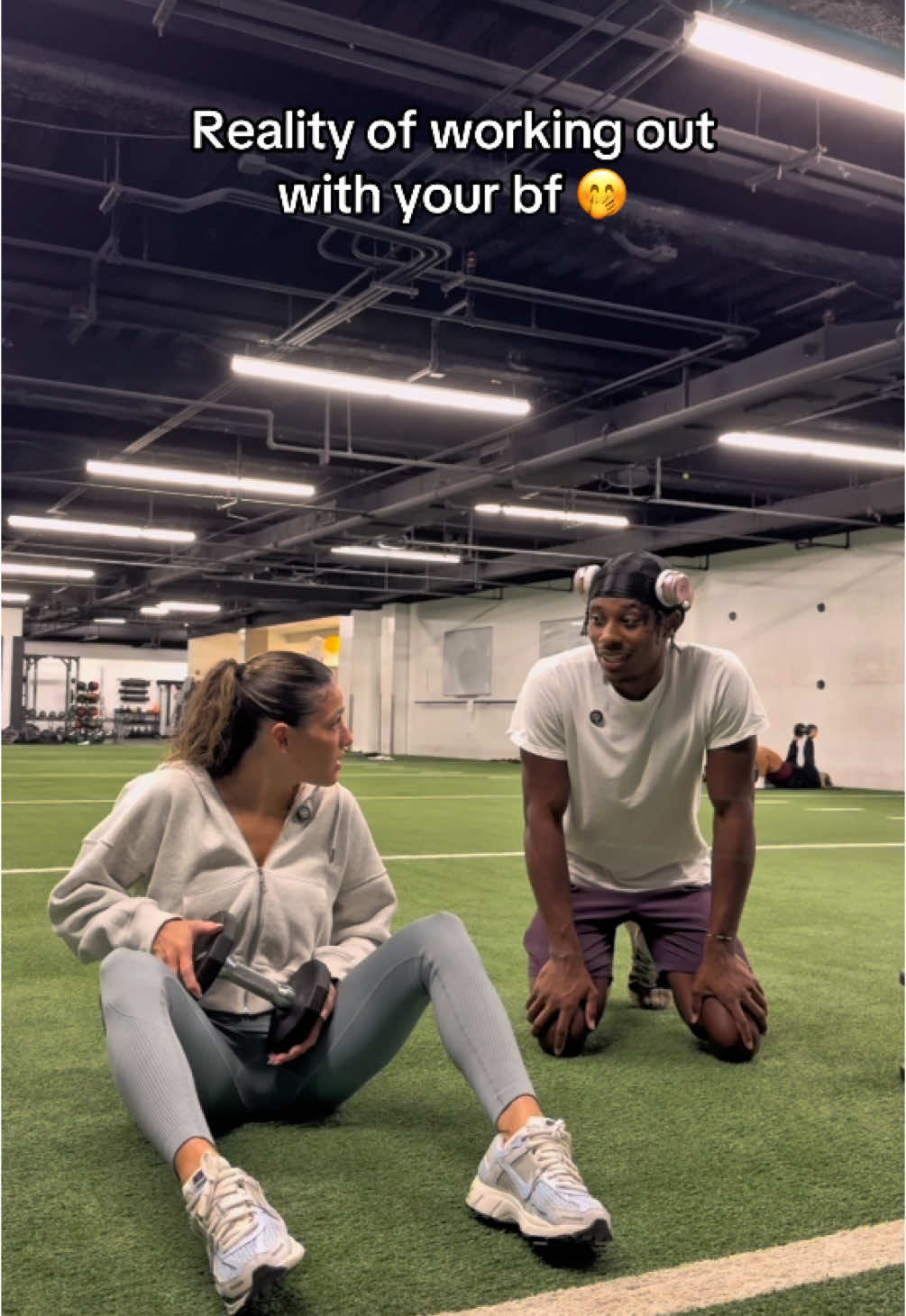 We Gotta LOCK IN 😳 #desandnaz #couples #relationshipgoals #workout #fyp #trending #cute #funny 