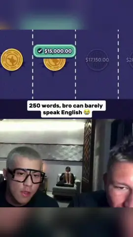 Bro can barely speak English 😭