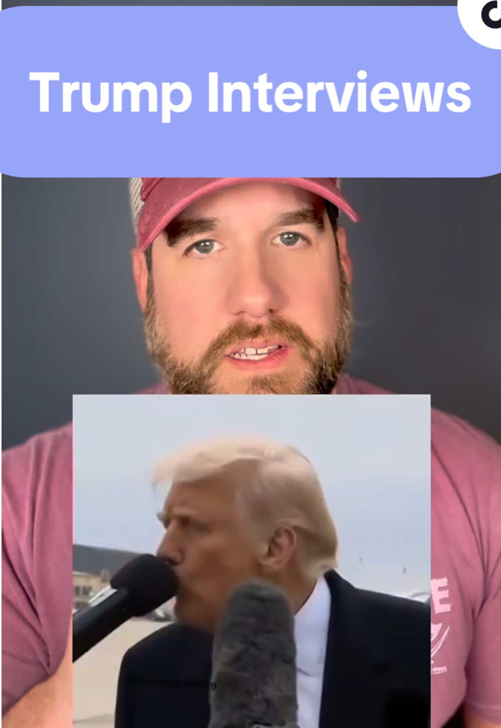 This is what makes the internet great:  enjoy this footage of Donald Trump interacting with reporters.  #politics #politicalsatire #humor #voteblue #funny #fyp #trending 