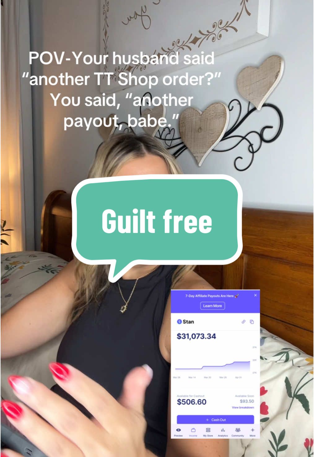 No really… he doesn’t even ask what I buy. He’s my biggest supporter!!! But if you want $500 days and guilt-free carts too? Go watch the Selling With Confidence call in my Stan Store and message me after. Let’s get you paid, babe. #makemoneyonline #howtomakemoneyonline #makemoneyfromyourphone 