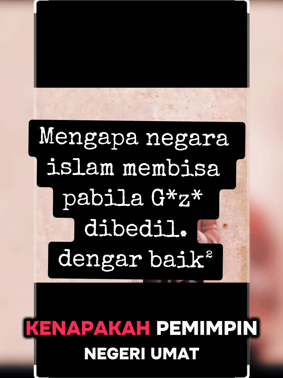 Mengapa Negara umat islam membisu pabila G*z* dibedil. Dengar baik² penerangan ustaz azhar idrus. #kebenaranyangdisembunyikan #AkuDahBagitauEh #fyp #umatakhirzaman 