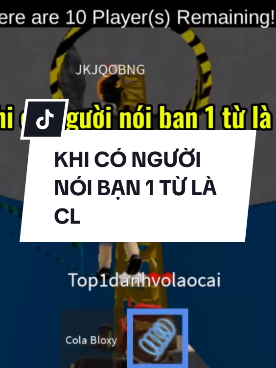 KHI CÓ NGƯỜI NÓI BẠN 1 TỪ LÀ CL #roblox #xuhuong #haihuoc #Orithom🌿 