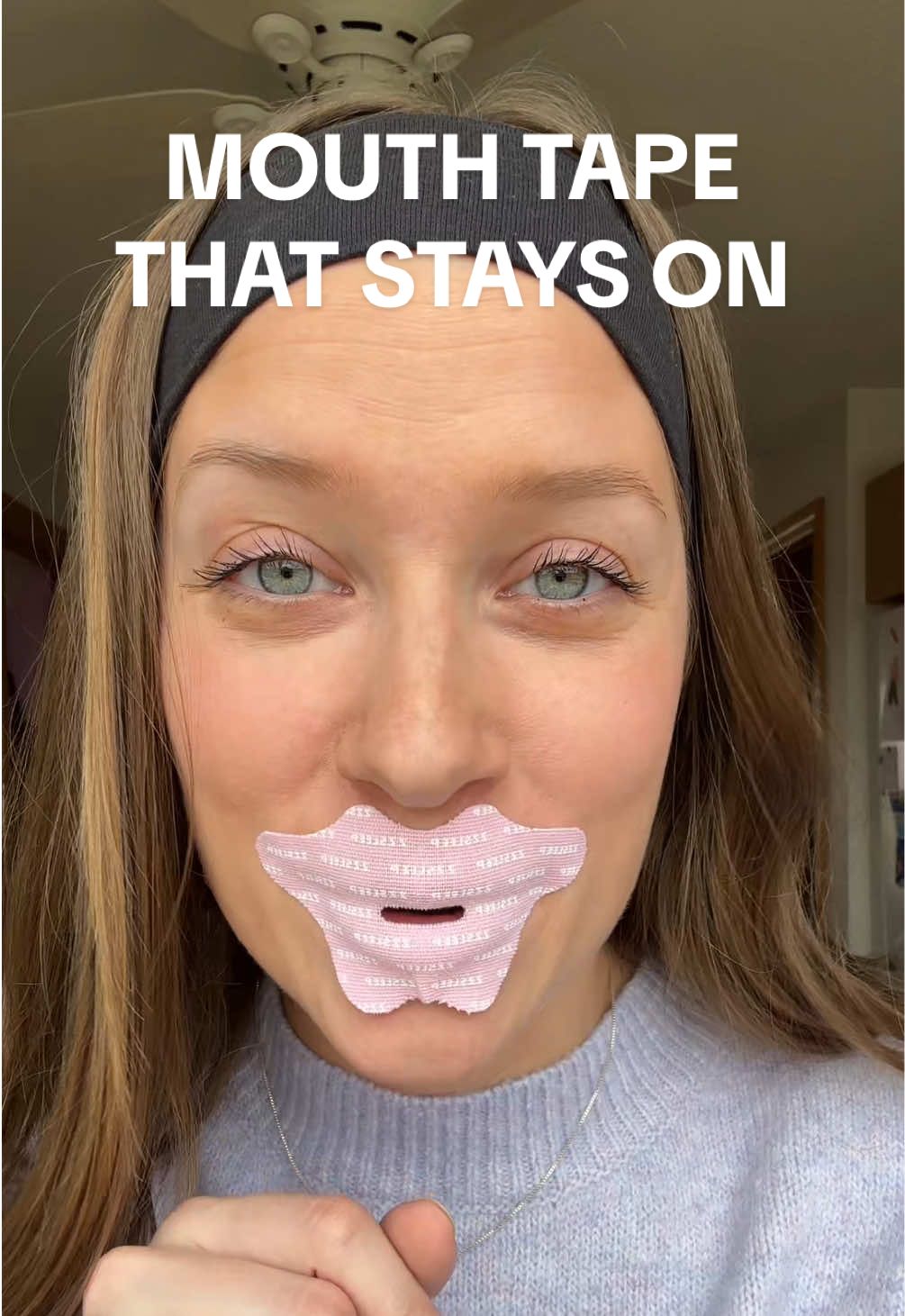 I knew I liked @zzsleeptape but now I LOVEEEEE @zzsleeptape!  #mouthtape #mouthtapesleeping #sleephacks #mouthbreather 