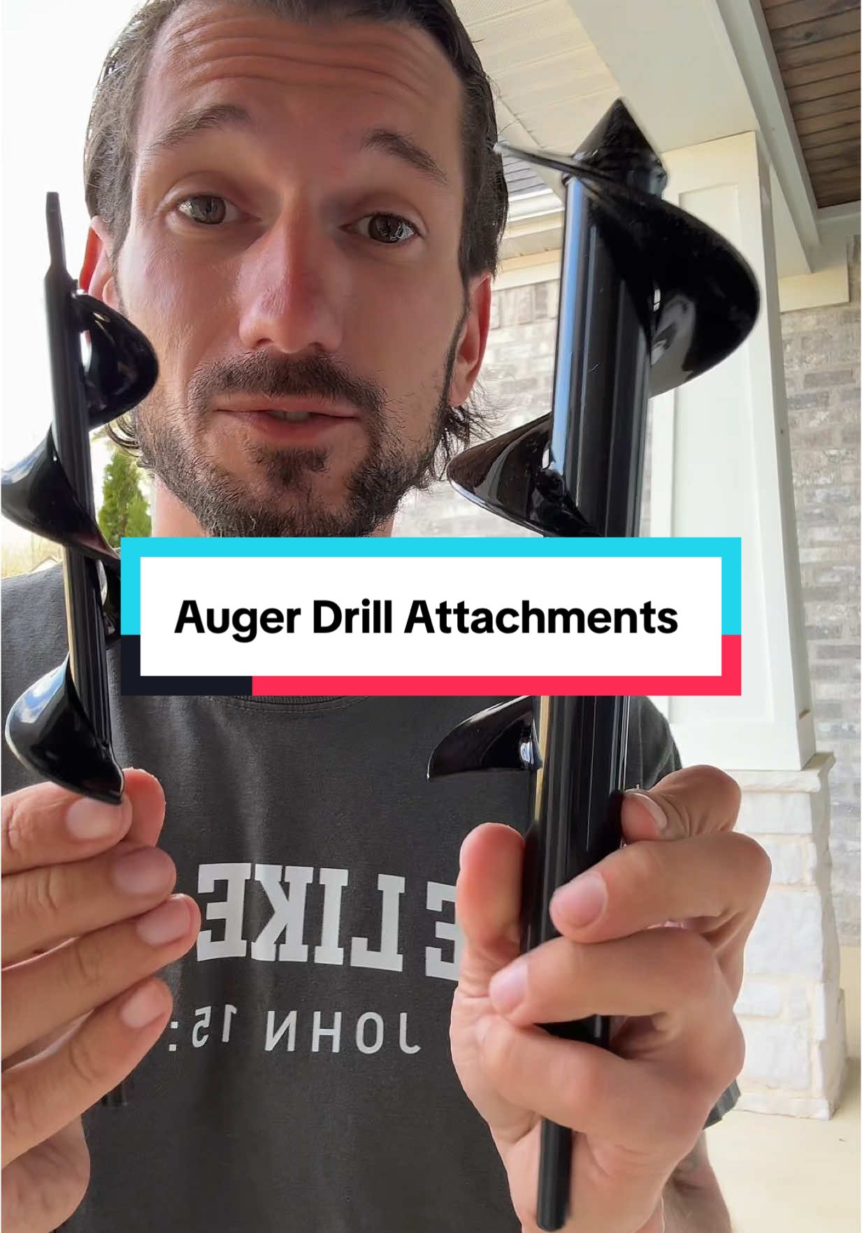 I’m all about making things easier in the garden! #gardening #gardentok #gardeninghacks #flowerbeds #landscape #yardwork #springtok #auger #tiller 