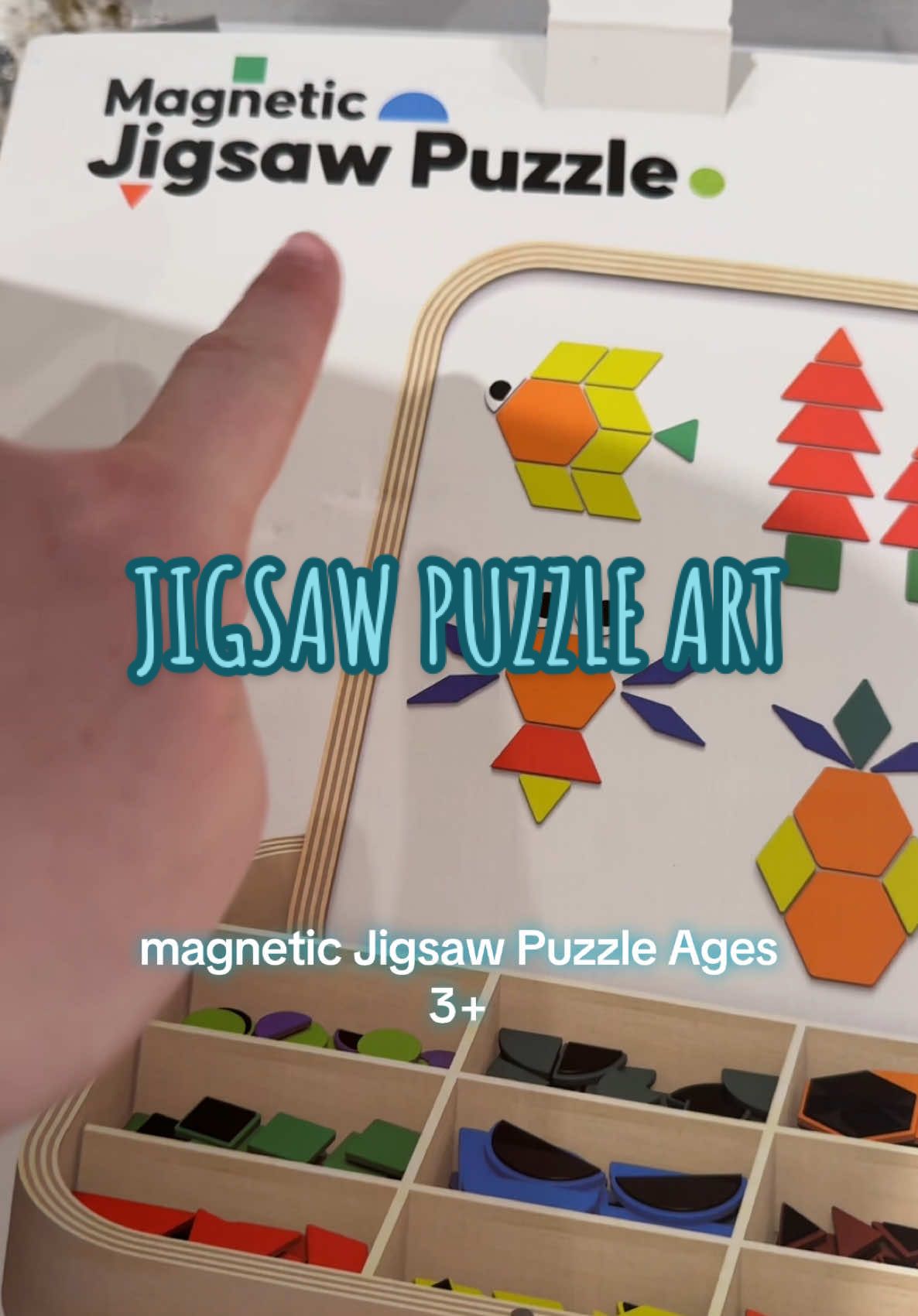 This magnetic wooden jigsaw puzzle is definitely great quality and a lot of fun! #tiktokshoprestock #tiktokmademebuyit #kidstoys #kidsgiftideas #kidstoys #giftideaforkids #montessori #woodentoys #jigsawpuzzles 