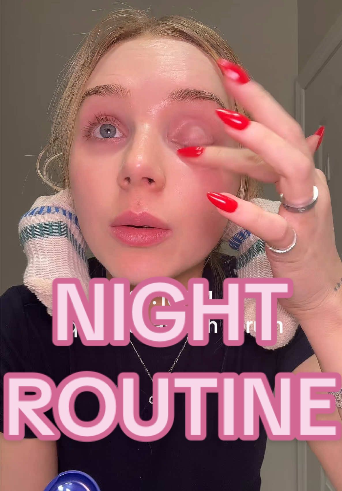 lil night routine ✨ goodnight guys  #nightroutine #nighttimeroutine #beautyroutine #highmaintenancetobelowmaintenance 