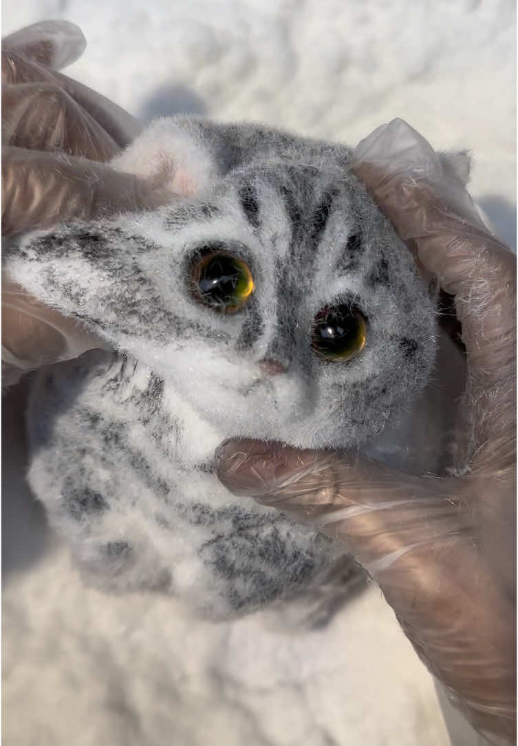 I want to see your cute little cat.#squishy #DIY #handmade #art #cat #cute #craft #fy #ragdoll #bird #custom #teddy #puppy #foryou #painting 