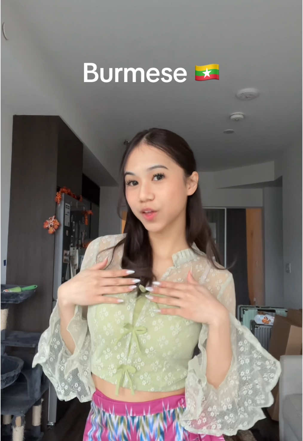 ✨ Feeling the nostalgia in this attire, with Thingyan songs in my ears. #fyp #asian #foryou #myanmar #burmese #myanmarattire 