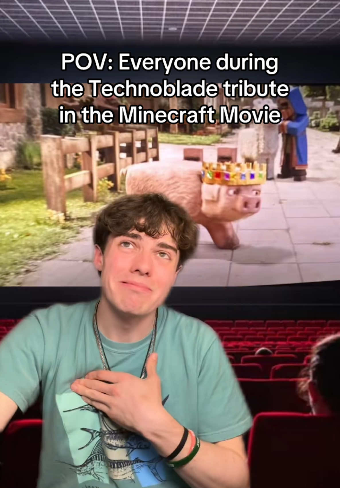 He never dies ❤️ #minecraftmovie #technoblade #okcron #greenscreen 