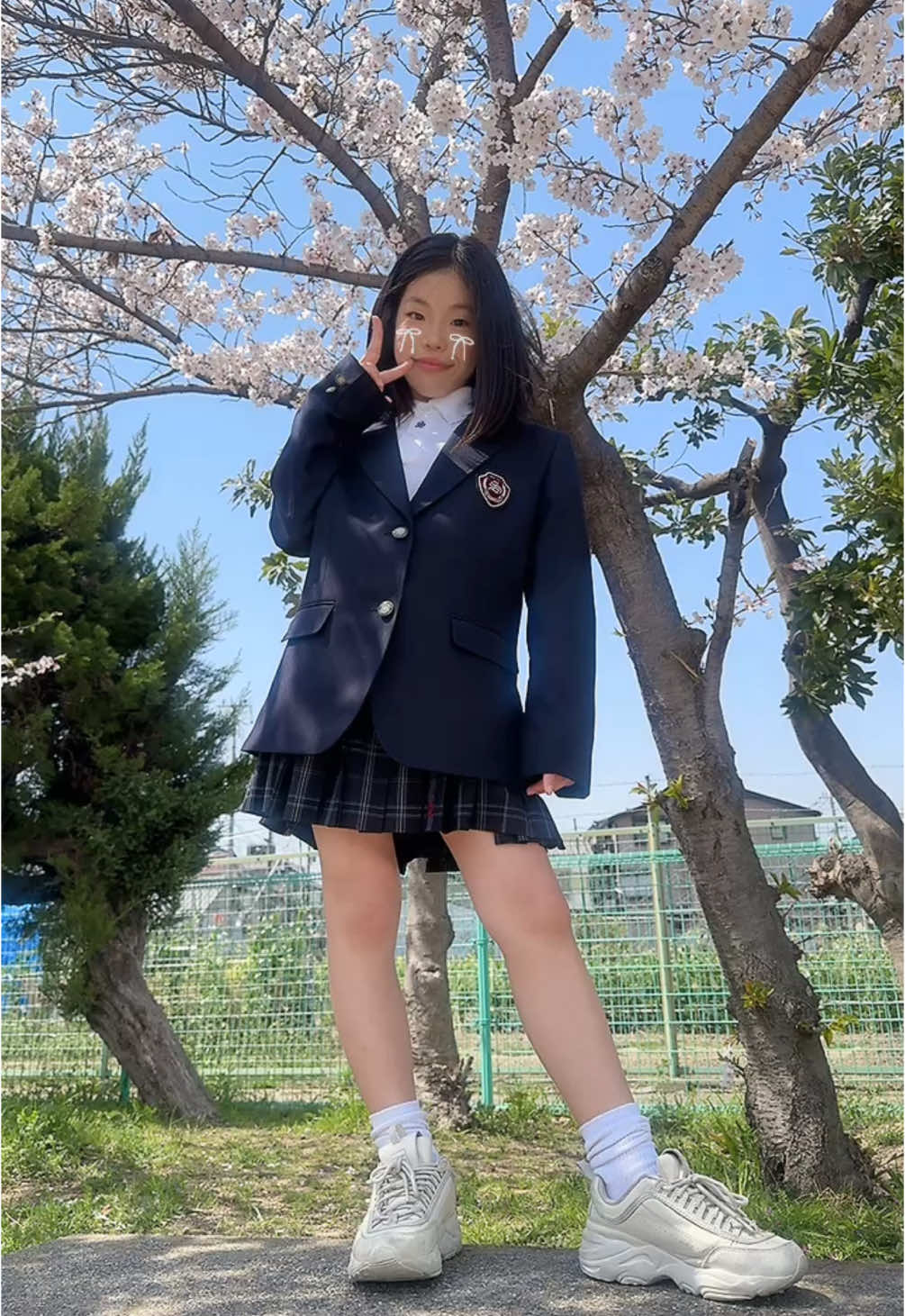 中学に入学したよ🏫🌸 JCになをよろしく😽💕✨ #中学生#入学式#jc#制服#友達#fyp #fypシ 