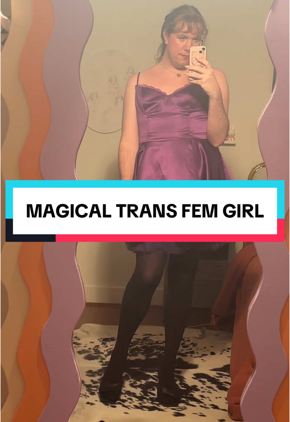 Like I need a ribbon transformation, multi color lights, and an ending pose 🩷  #transfem #queertiktok #nonbinaryfashion #queertok #fashiondesigner #femmetok #dressmaker 