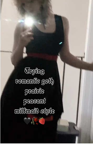How’d I do? #fyp #foryoupage #goth #peasantstyle #milkmaid #romanticgoth #greenscreen #prairiegirl #littlehouseontheprairie #gothgirl #style 