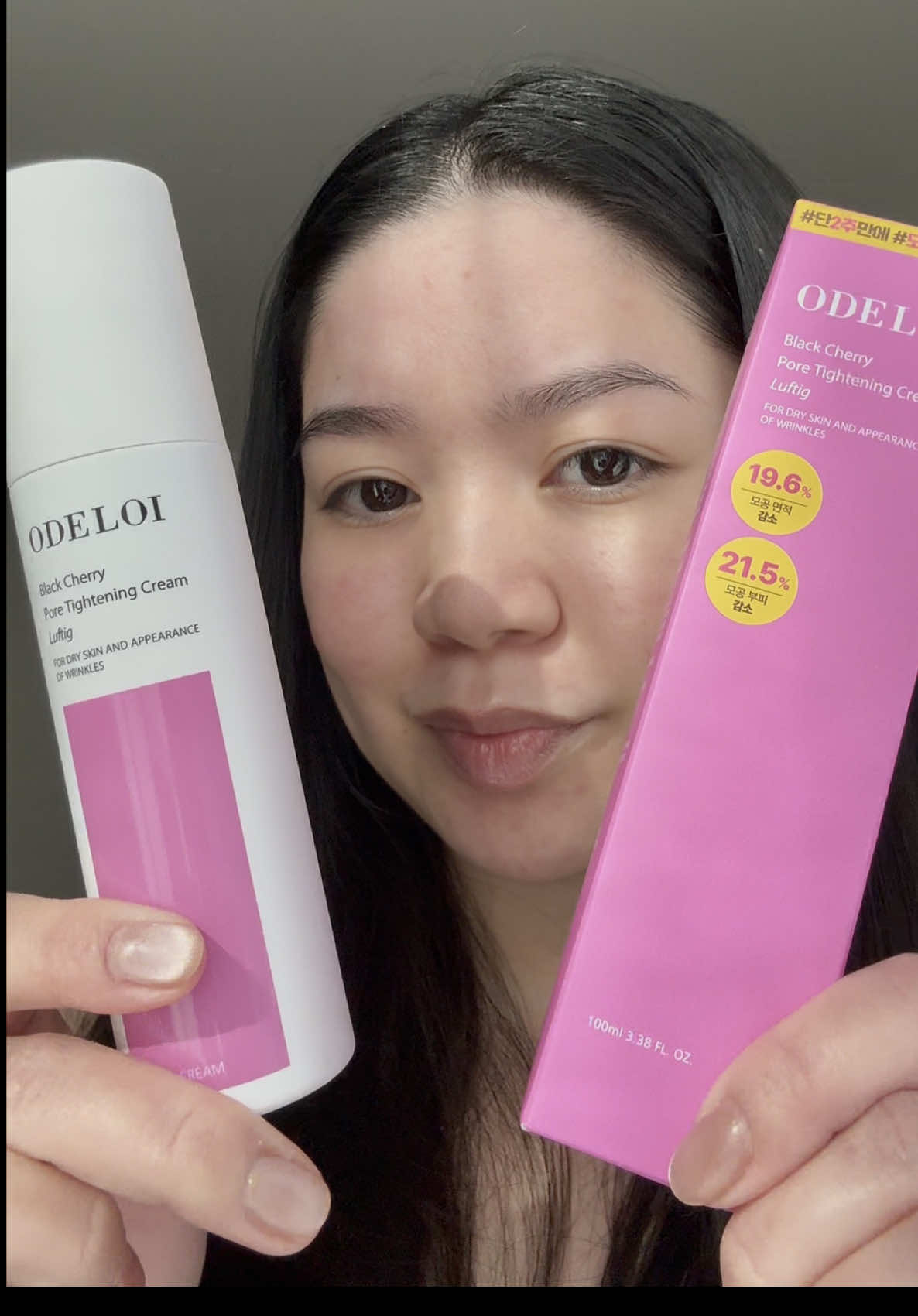 Introducing 🍒 ODELOI’s Black Cherry Pore Tightening Cream Luftig @ODELOI @오드로이 Odeloi (KR)  ✔️ Noticeable pore-tightening effects in just 2 weeks (Clinically tested for reduction in pore volume and area) ✔️ Over 100,000 units sold, a best-seller! ✔️ Ranked #1 in Olive Young upon launch ✔️ Lightweight, hydrating texture with smooth application ✔️ Effective in Tightening enlarged pores ✔️ Perfect for pre-makeup application, helping foundation adhere seamlessly ✔️ Backed by numerous positive reviews 🏆 Odeloi has been voted as the No. 1 cream in Olive Young! 💚 Available on Amazon 🛒 #oliveyoungglobal #oliveyoung #kbeauty #pores #porecare #koreanskincaretips #pr #gifted 