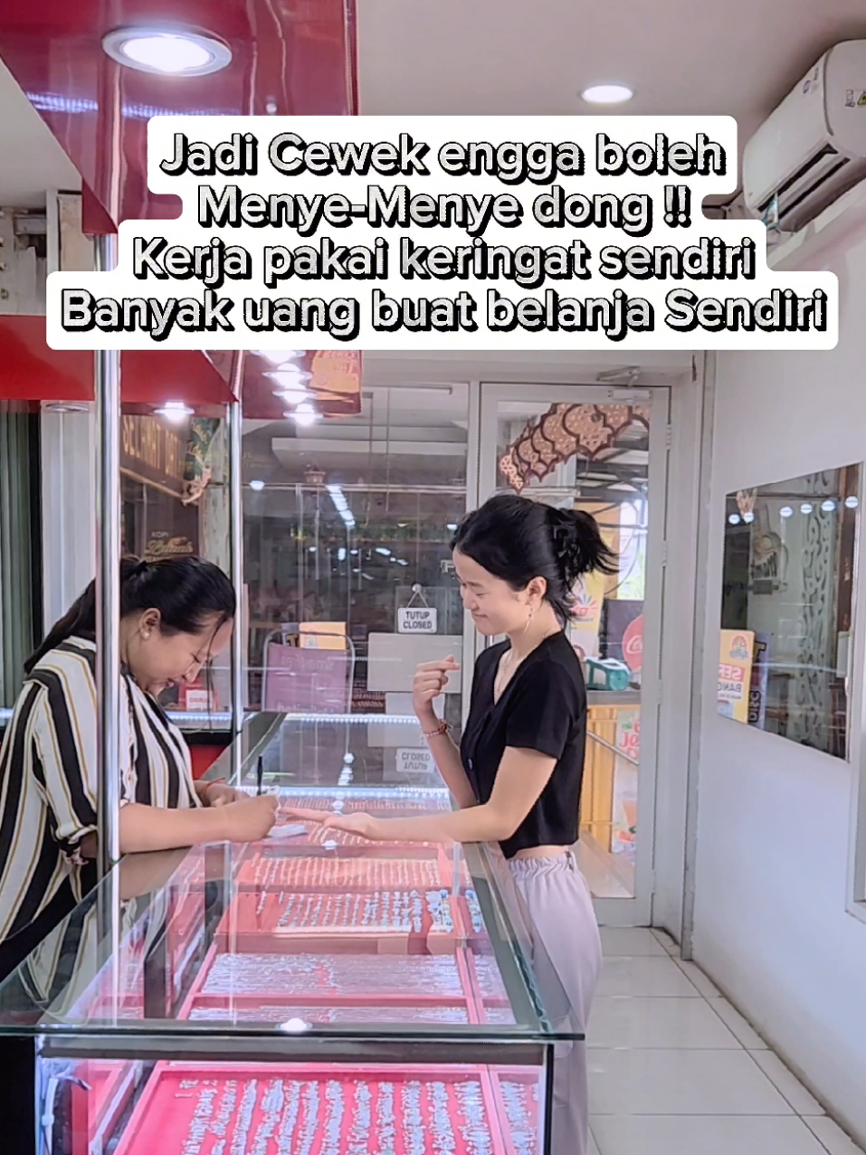 jadi cewek udah engga boleh menye