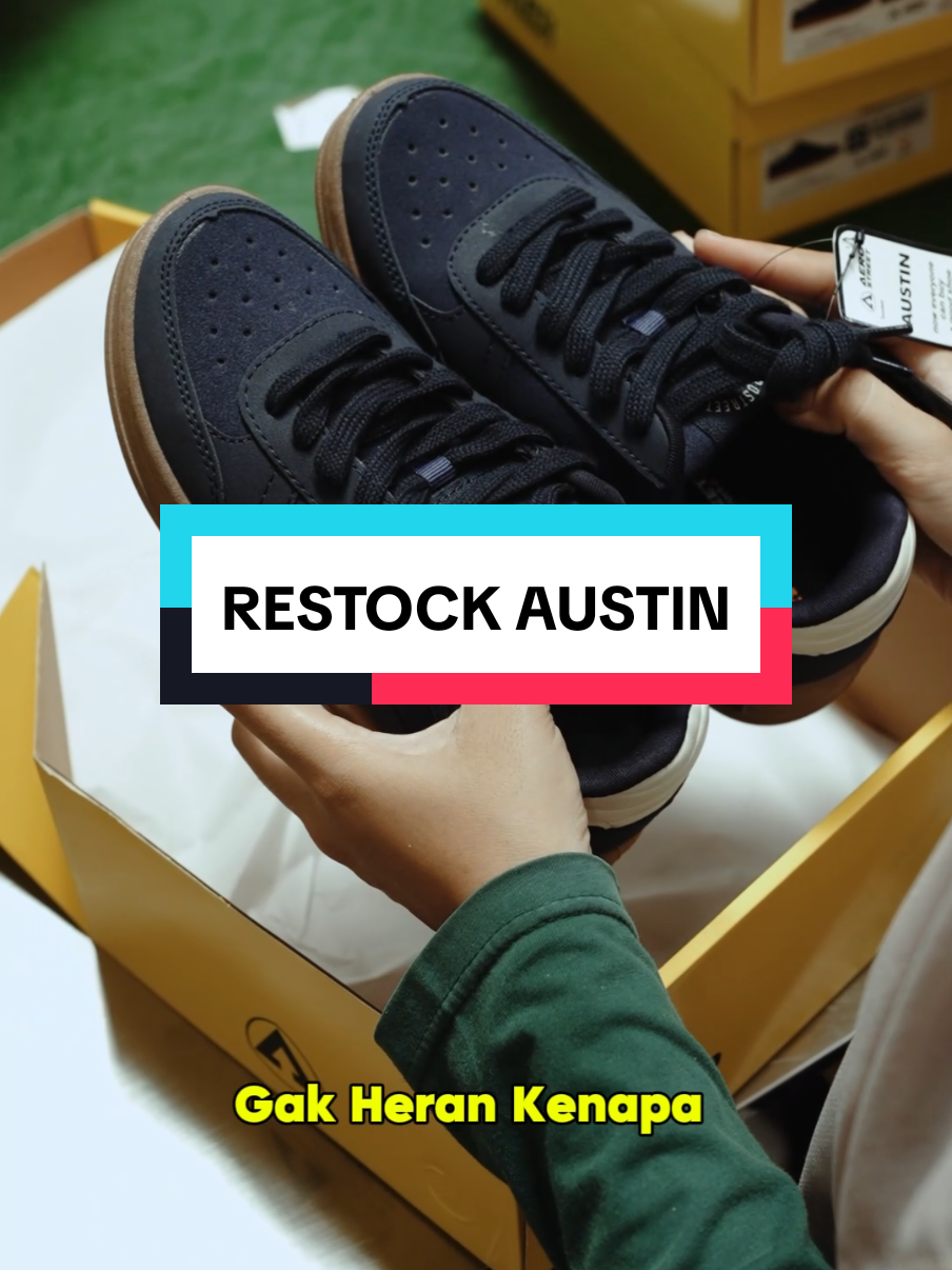 Siapa nih yang nyari sepatu Austin?. Sepatu ini udah ready dan bisa kamu check out di keranjang kuning 🔥 #aerosrreet #fypage #keranjangkuning #sneakers 