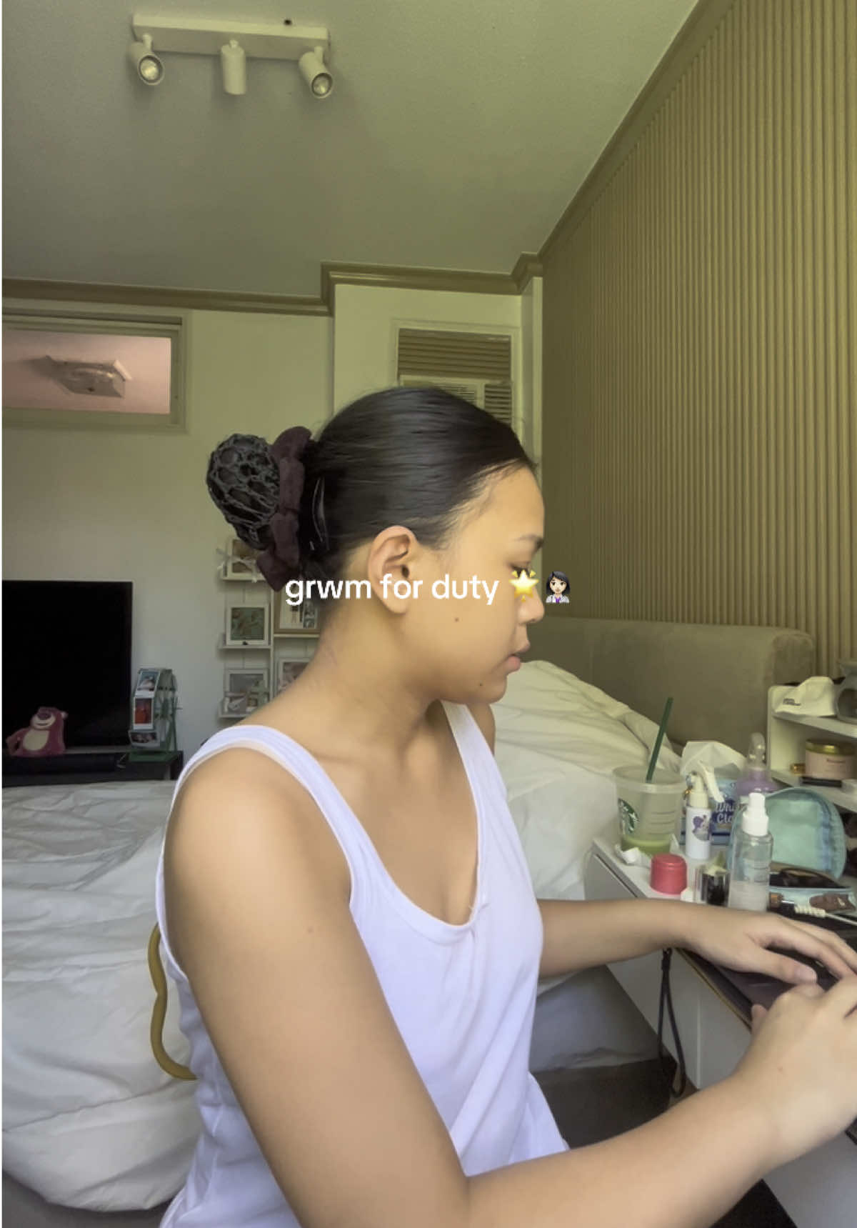 grwm for duty 😴 #nursingstudent #grwm 