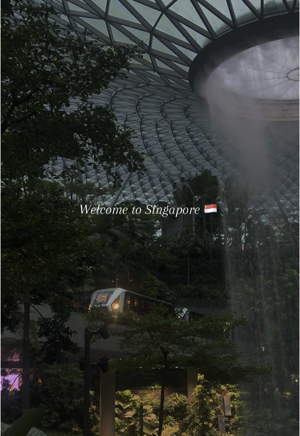 Ladies and gentlemen welcome to Singapore 🇸🇬🌺📌#singapore #airportchangijewel 