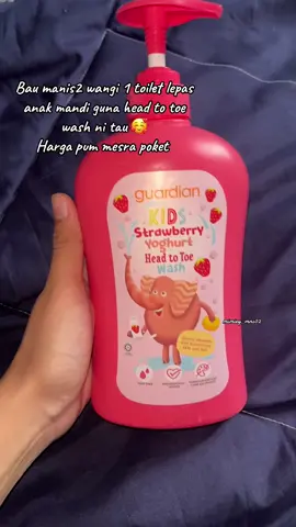 Head to toe wash for kids harga mesra poket #fyp #guardian #bodywash #headtotoe 