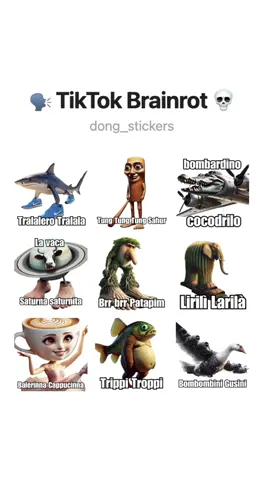🗣️ Brainrot memes 💀Copia y pega el código dentro de la app #stickers #stickerlystickers #stickerlyappcódigo #stickerlyapp #stickersparawhatsapp #fyp #parati #tralalerotralala #brainrot 