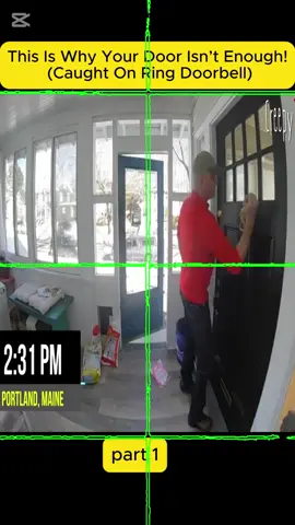 This Is Why Your Door Isn’t Enough! (Caught On Ring Doorbell) #cops #copsoftiktok #copsontiktok #policeofficer #policeoftiktok