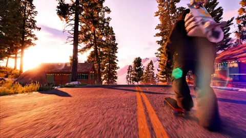 Sunset with nice song #ridersrepublic #ridersrepublicgame #game #gameplay #thankyousomuch 