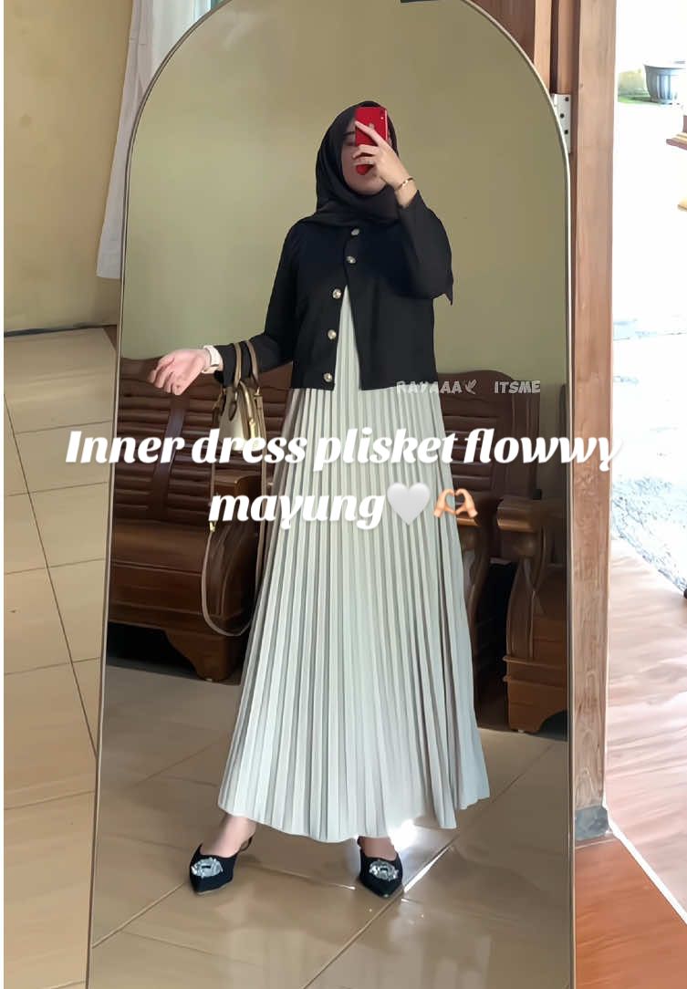 Pakai inner inj cocok buat kmna aja #inner #innerdress #innerplisket #dress #bajuwanita #innerwanita #fyp #plisket 