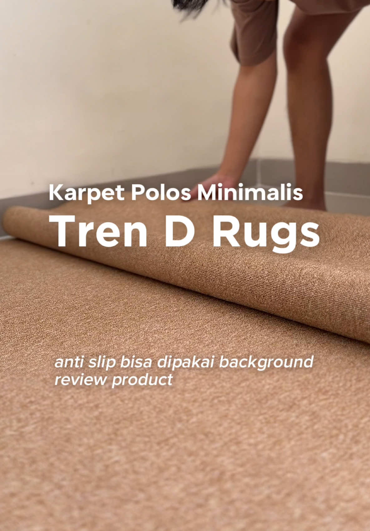 Karpet minimalis buat ruangan sekaligus bisa dipakai untuk background konten produk. #karpetaesthetic #karpetkonten #karpetpolos 